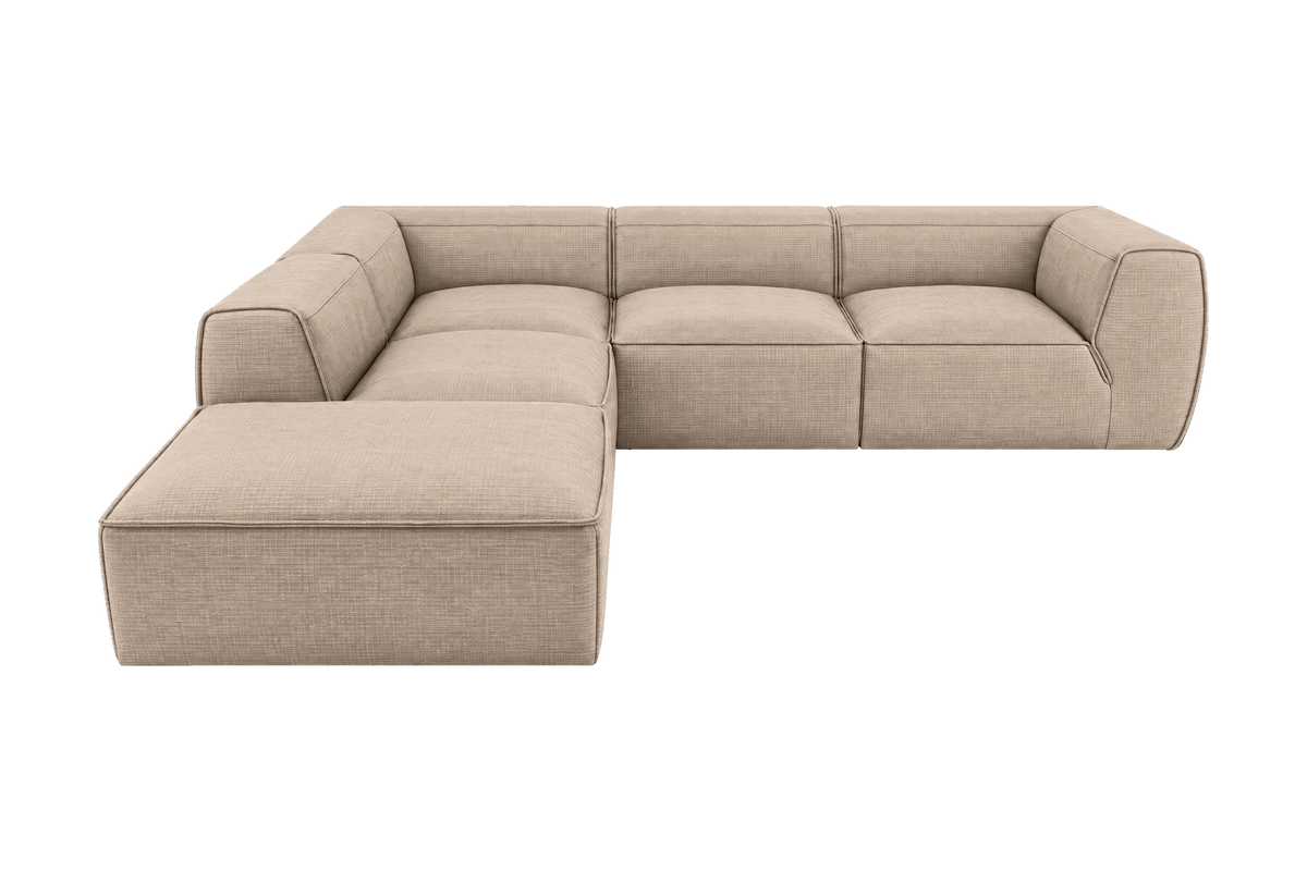 Fred Left Bumper Sectional in Roni Pine Nut