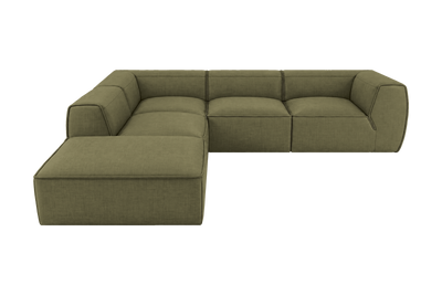 Fred Left Bumper Sectional in Mosquito Sycamore