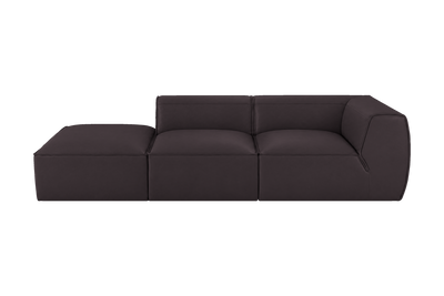 Fred Left Chaise Sofa in Dante Charcoal