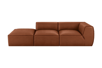 Fred Left Chaise Sofa in Dante Hazel