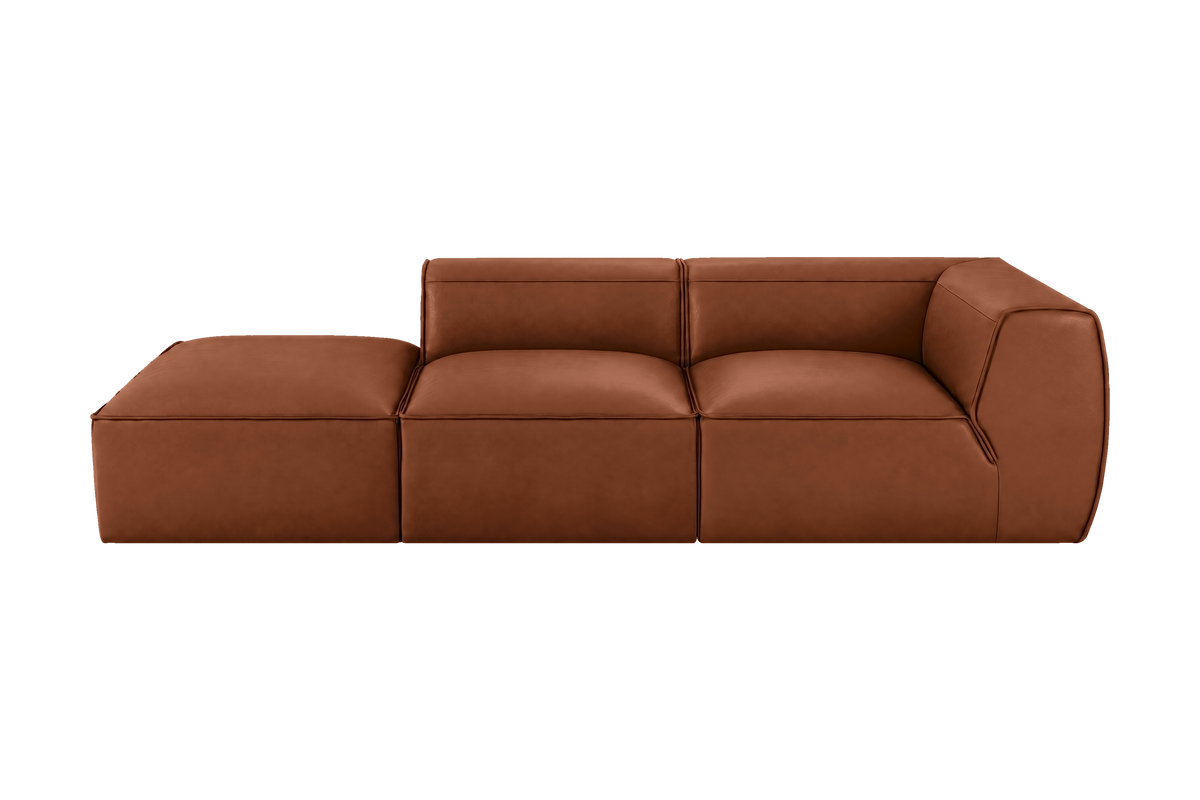 Fred Left Chaise Sofa in Dante Hazel