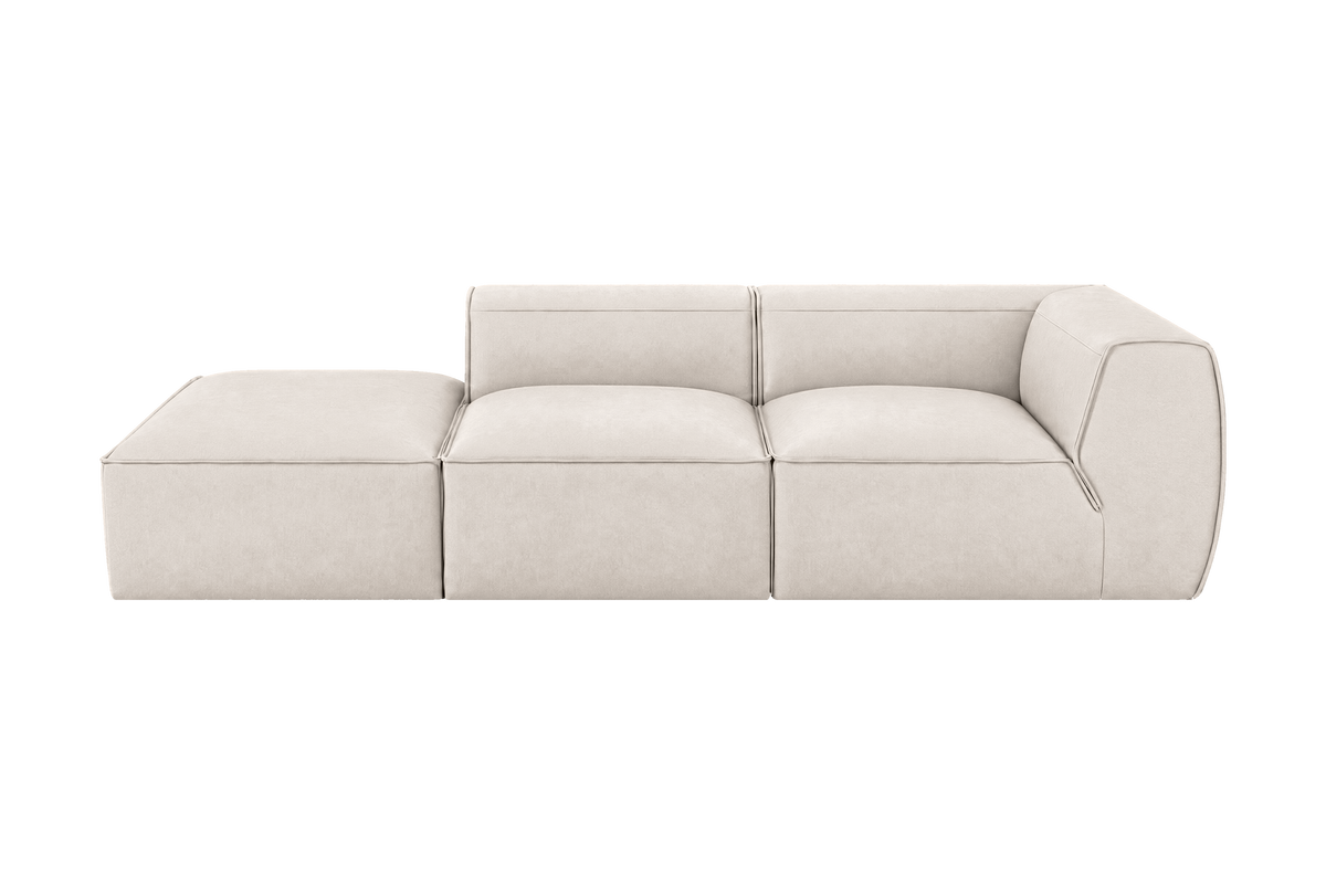 Fred Left Chaise Sofa in Fresco Milky