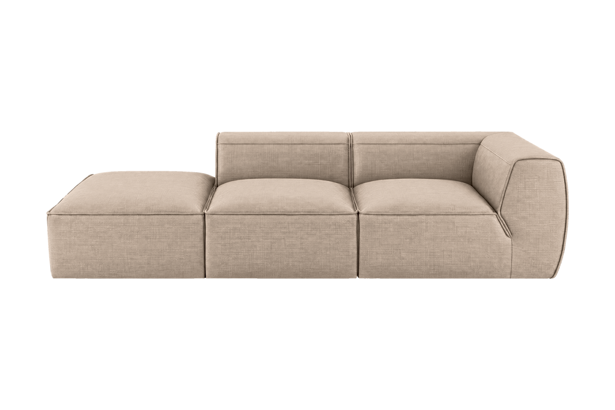 Fred Left Chaise Sofa in Roni Pine Nut