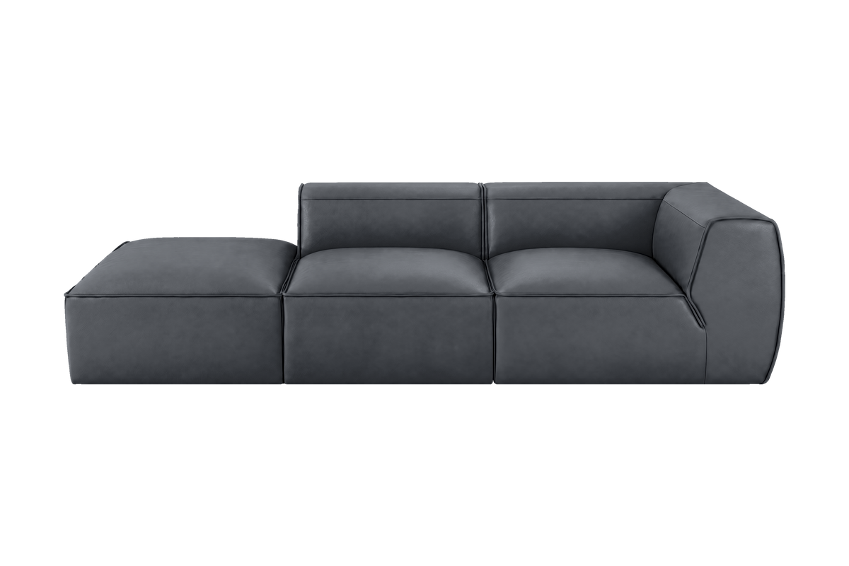 Fred Left Chaise Sofa in Dante Shark