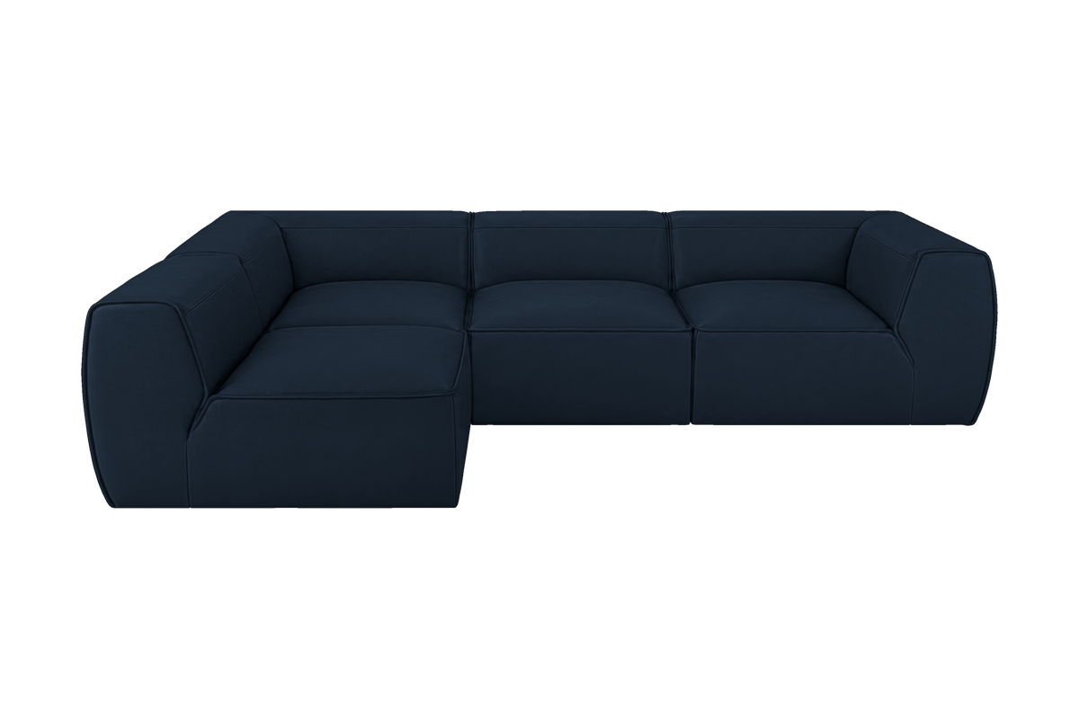 Fred Left Open Sectional in Dante Aqua