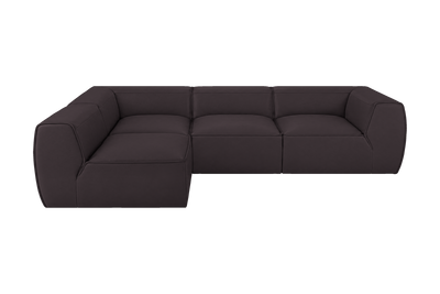 Fred Left Open Sectional in Dante Charcoal
