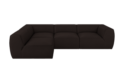 Fred Left Open Sectional in Dante Ebony