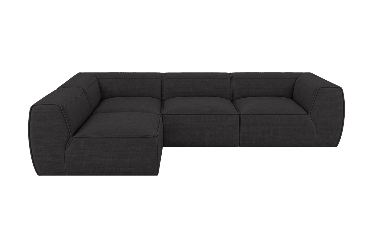 Fred Left Open Sectional in Roni Ember