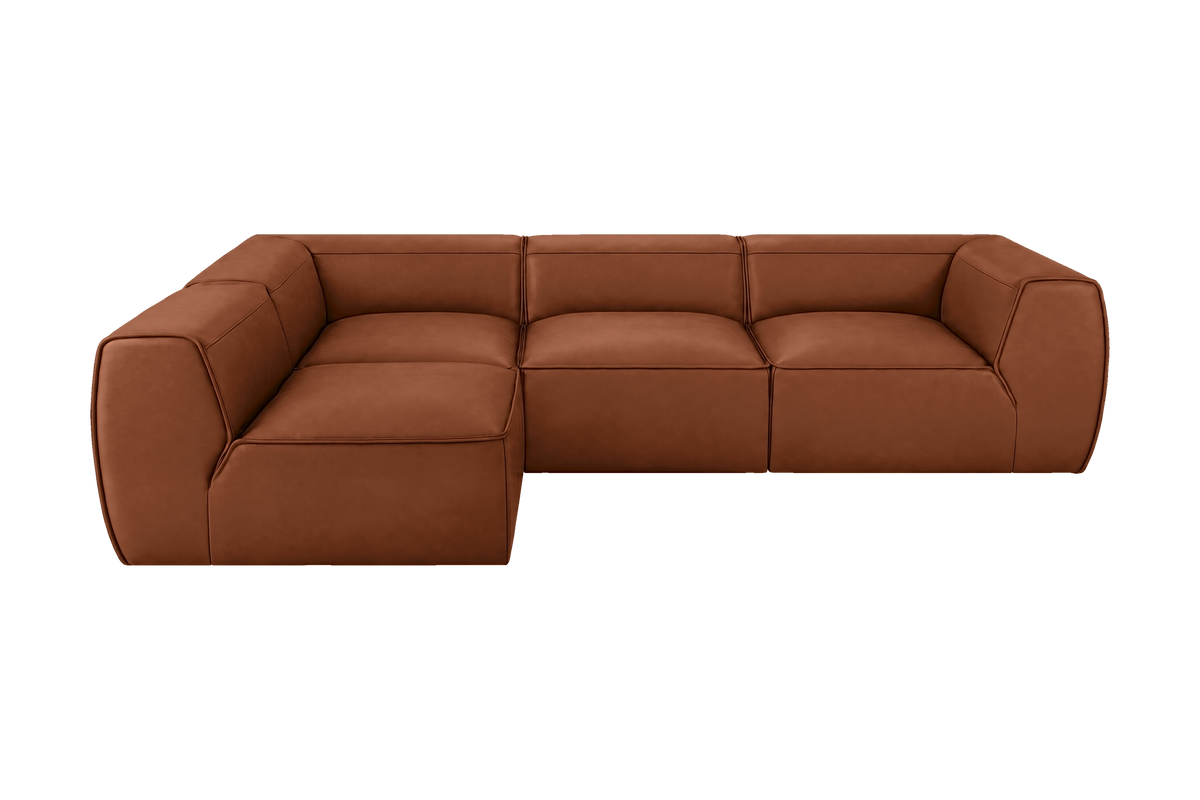 Fred Left Open Sectional in Dante Hazel