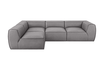 Fred Left Open Sectional in Dante Meteor