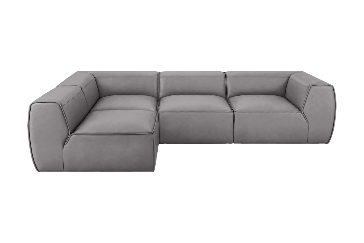 Fred Left Open Sectional in Dante Meteor