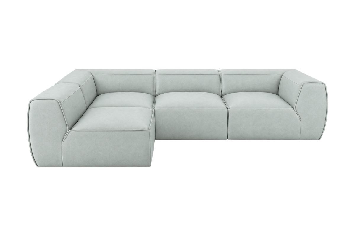 Fred Left Open Sectional in Fresco Meteor