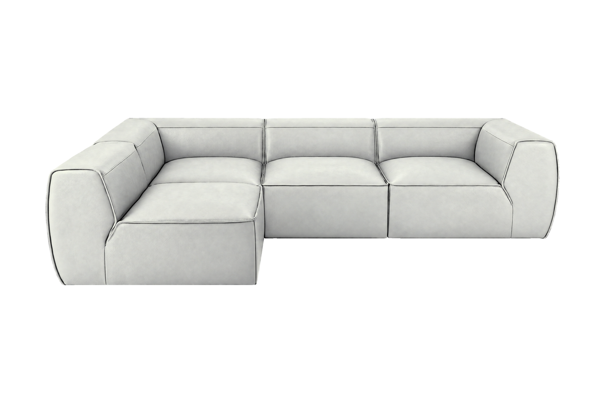 Fred Left Open Sectional in Felix Milky