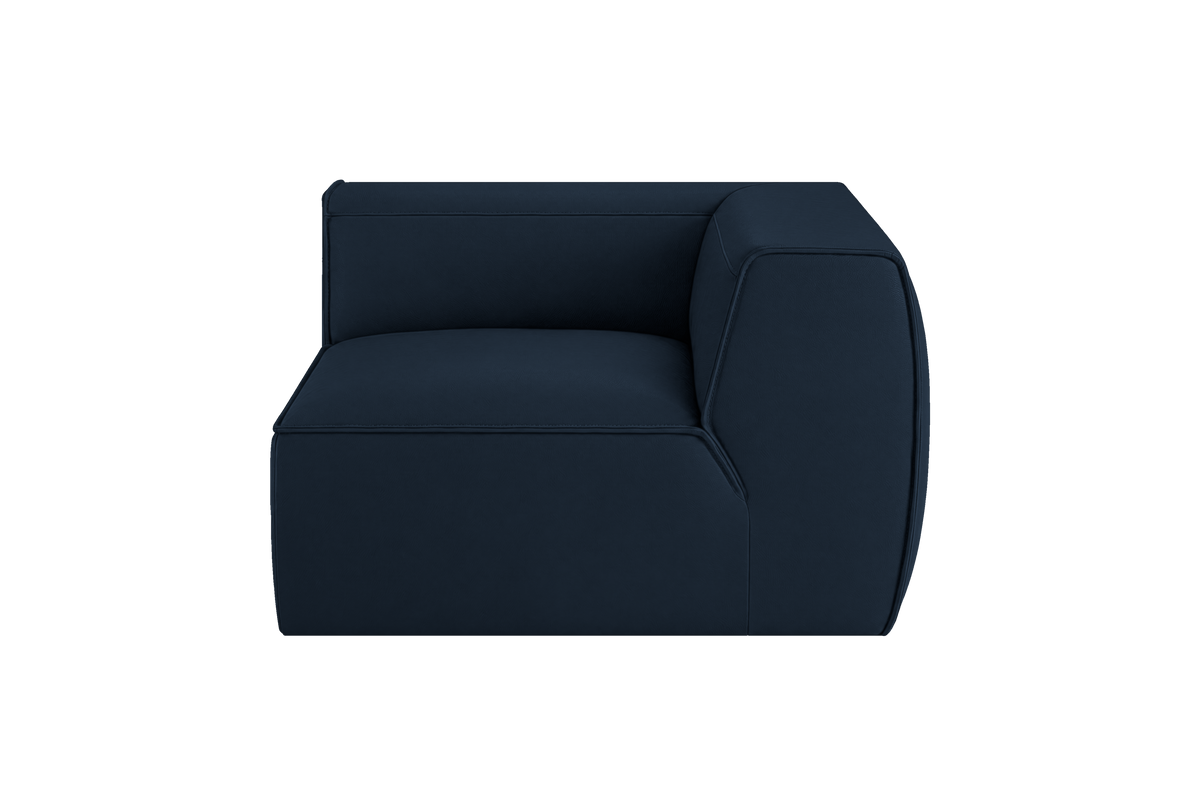 Fred Chair One Arm Right in Dante Aqua