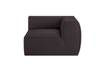 Fred Chair One Arm Right in Dante Charcoal