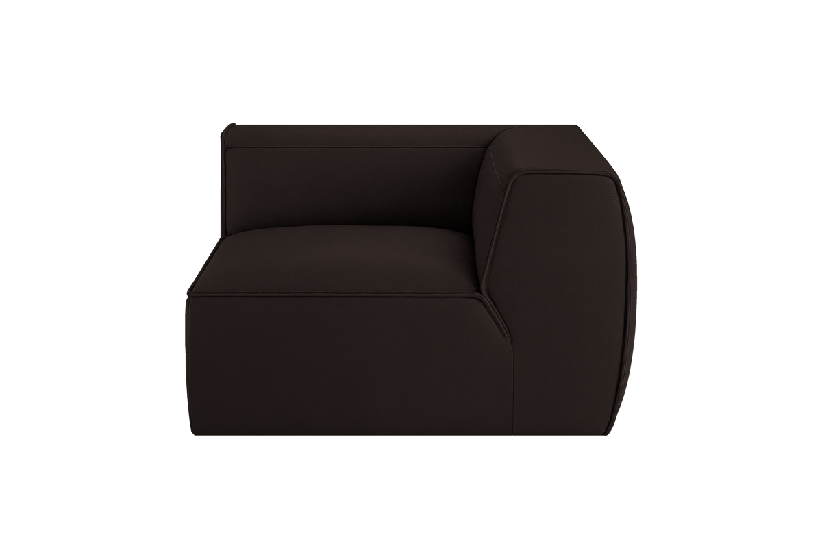 Fred Chair One Arm Right in Dante Ebony