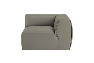 Fred Chair One Arm Right in Felix Glace
