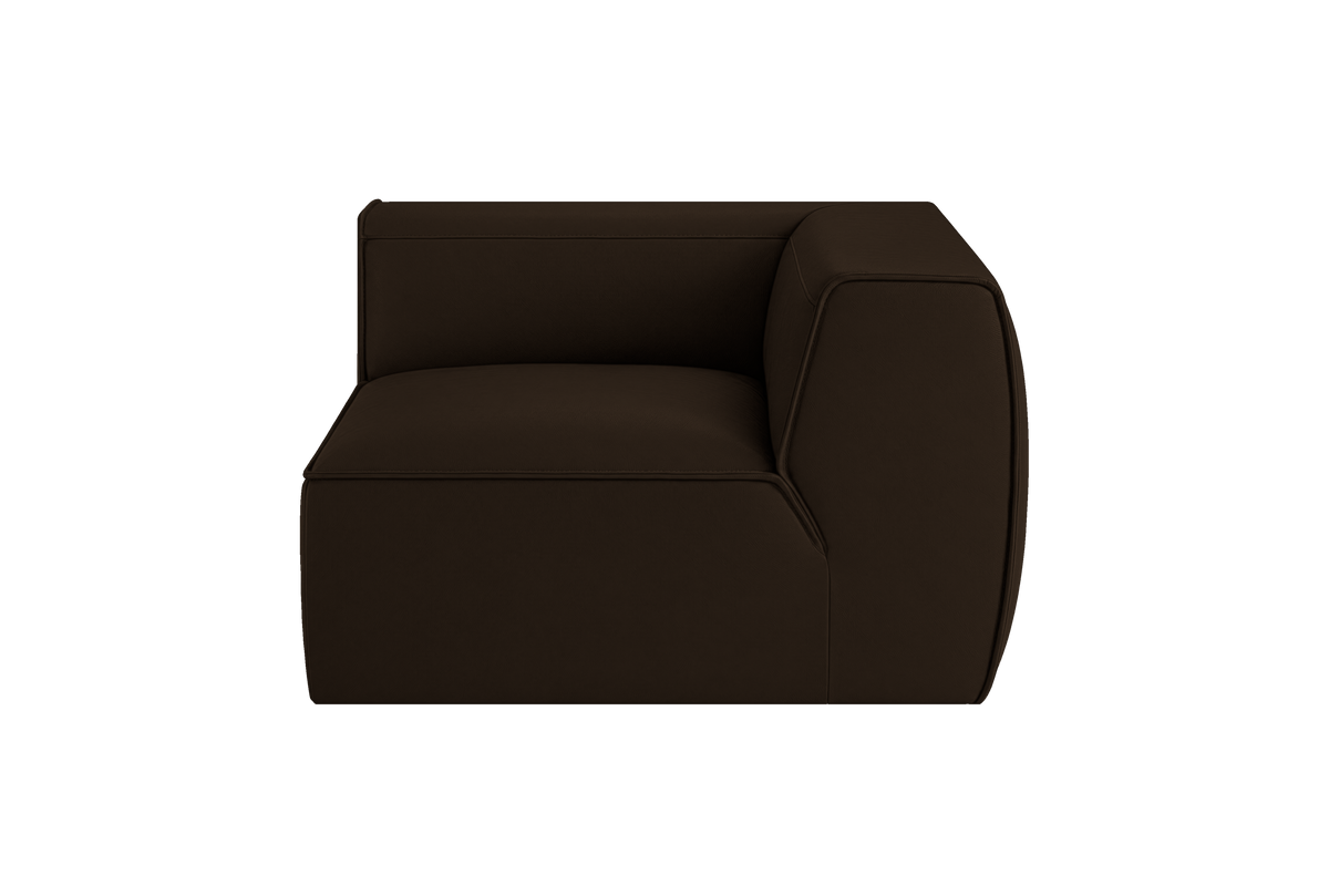Fred Chair One Arm Right in Marfa Charcoal