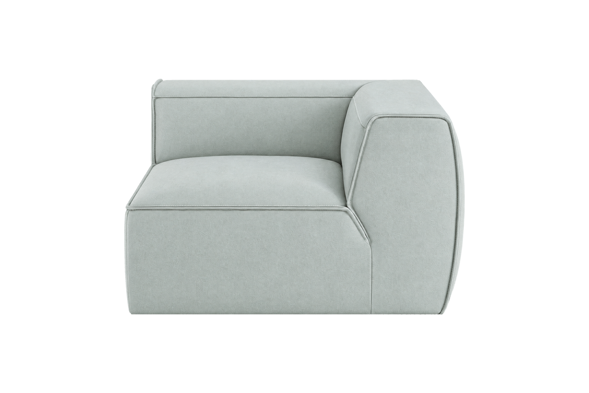 Fred Chair One Arm Right in Fresco Meteor