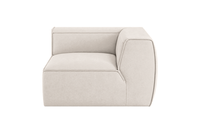 Fred Chair One Arm Right in Fresco Milky