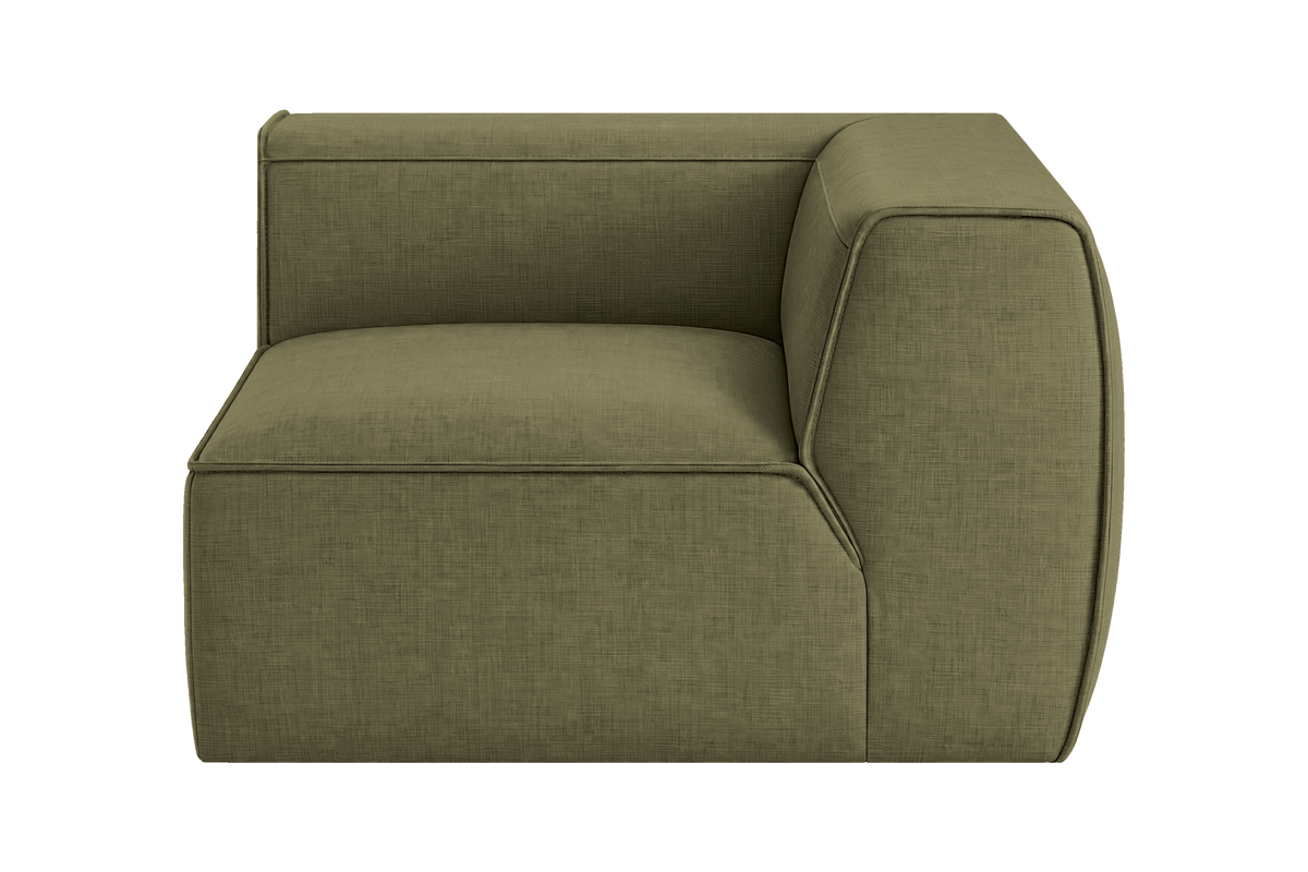 Fred Chair One Arm Right in Mosquito Sycamore