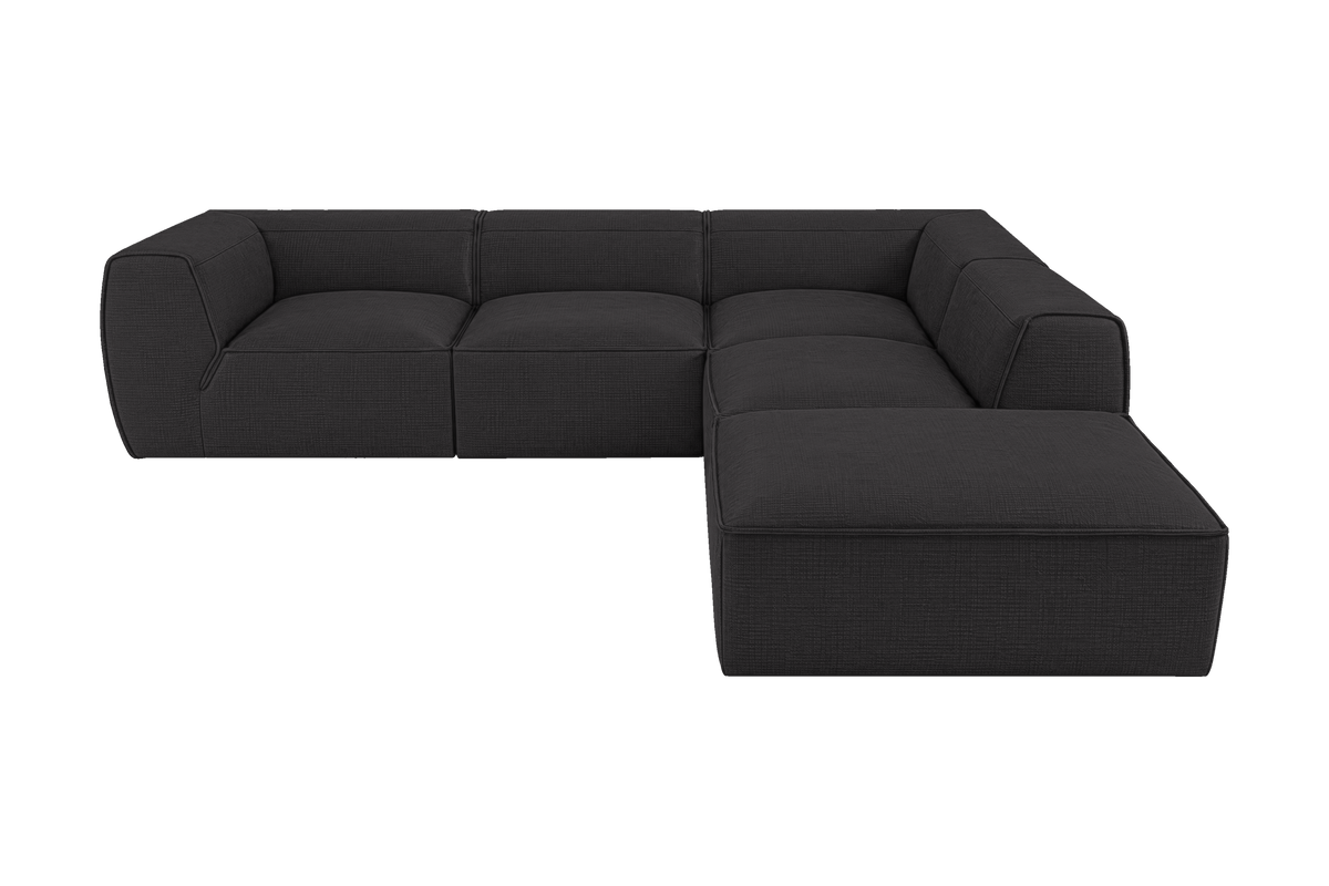 Fred Right Bumper Sectional in Roni Ember