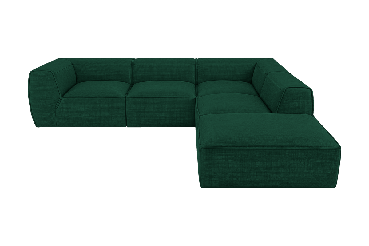 Fred Right Bumper Sectional in Roni Frog