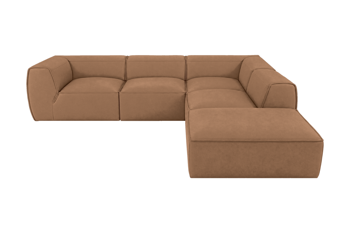 Fred Right Bumper Sectional in Fresco Hazel