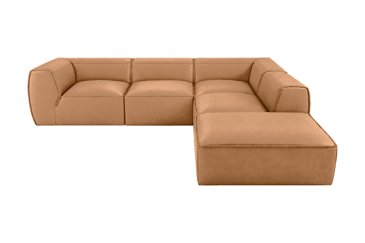 Fred Right Bumper Sectional in Dante Les Yeux