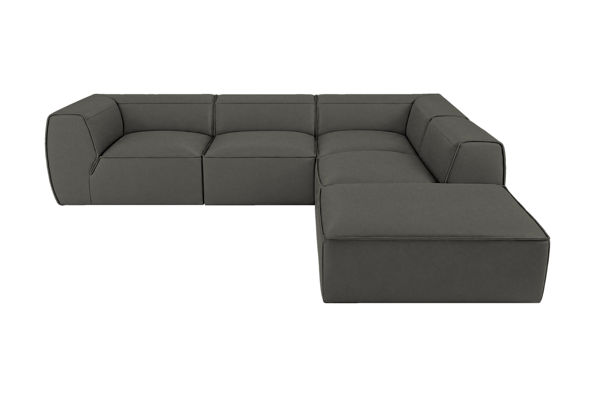 Fred Right Bumper Sectional in Felix Lola