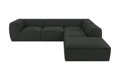 Fred Right Bumper Sectional in Mosquito Lola