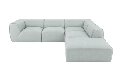 Fred Right Bumper Sectional in Fresco Meteor