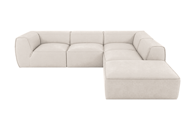 Fred Right Bumper Sectional in Fresco Milky