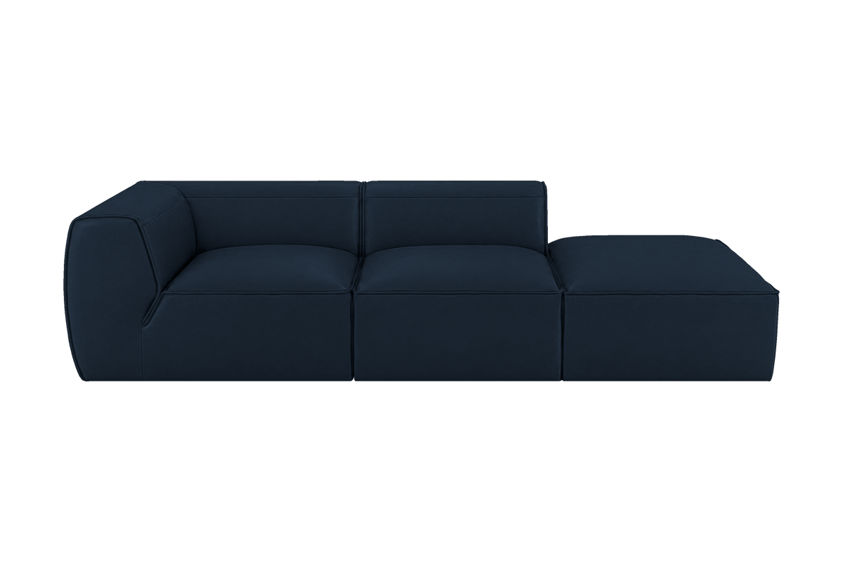 Fred Right Chaise Sofa in Dante Aqua