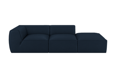 Fred Right Chaise Sofa in Dante Aqua