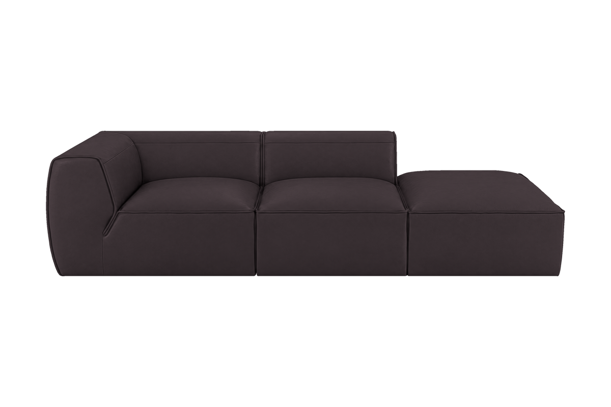 Fred Right Chaise Sofa in Dante Charcoal
