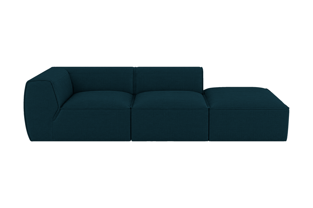 Fred Right Chaise Sofa in Roni Deep Lake