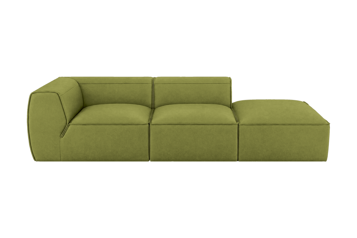 Fred Right Chaise Sofa in Fresco Key Lime