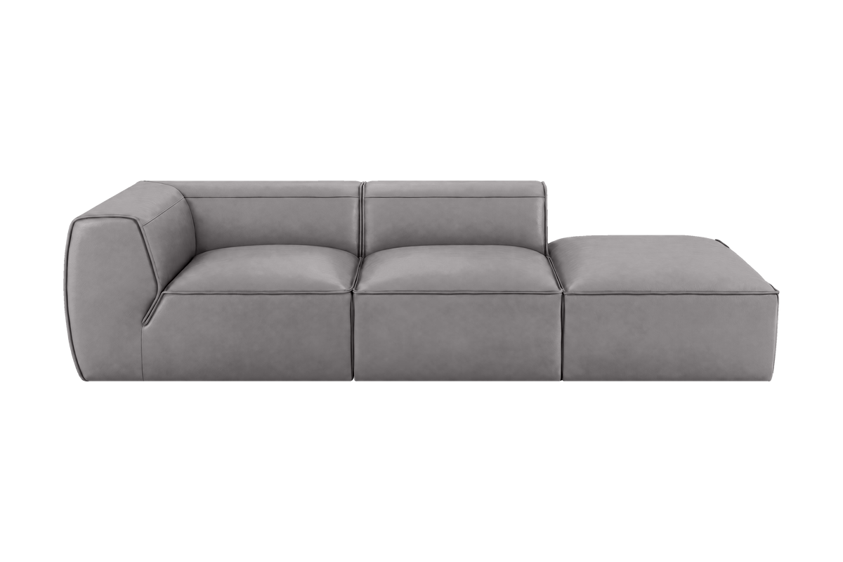Fred Right Chaise Sofa in Dante Meteor