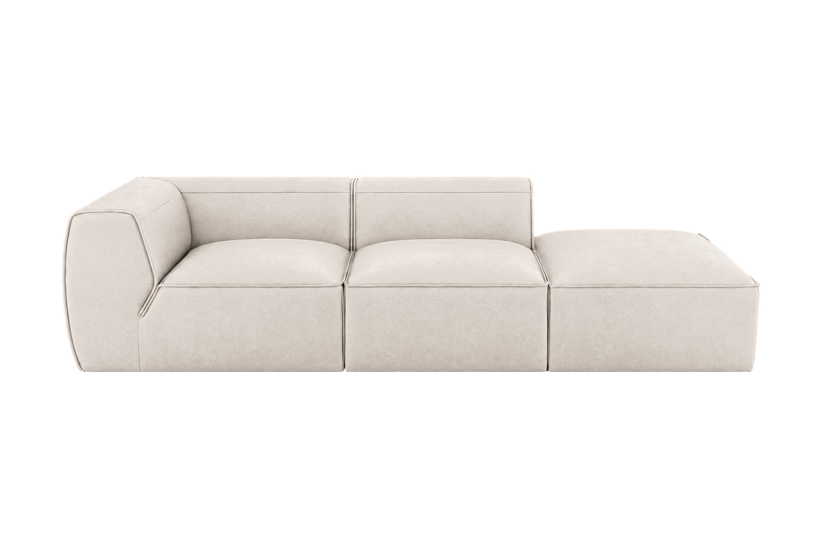 Fred Right Chaise Sofa in Fresco Milky