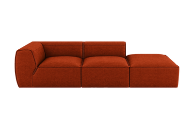 Fred Right Chaise Sofa in Roni Poppy
