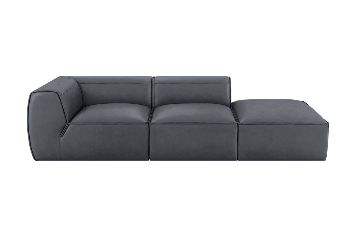Fred Right Chaise Sofa in Dante Shark