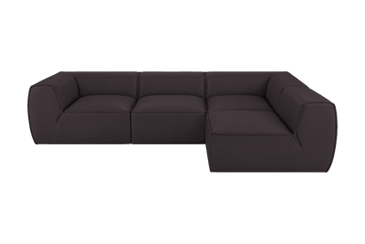 Fred Right Open Sectional in Dante Charcoal