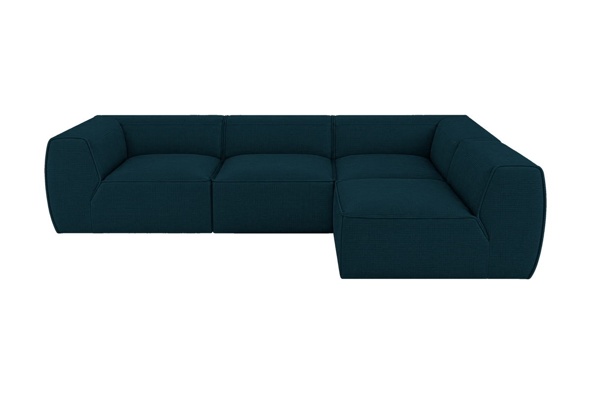 Fred Right Open Sectional in Roni Deep Lake