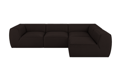 Fred Right Open Sectional in Dante Ebony