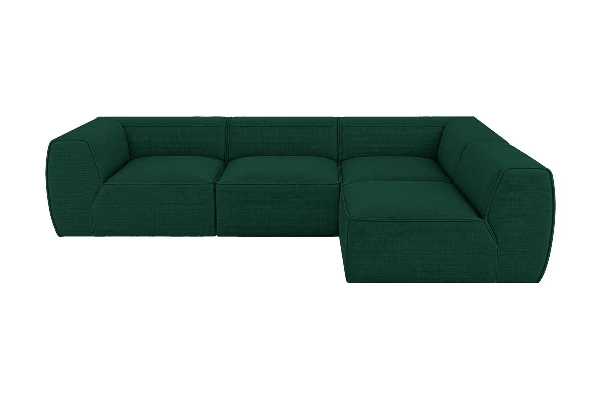 Fred Right Open Sectional in Roni Frog