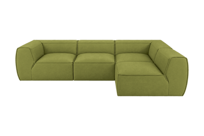 Fred Right Open Sectional in Fresco Key Lime