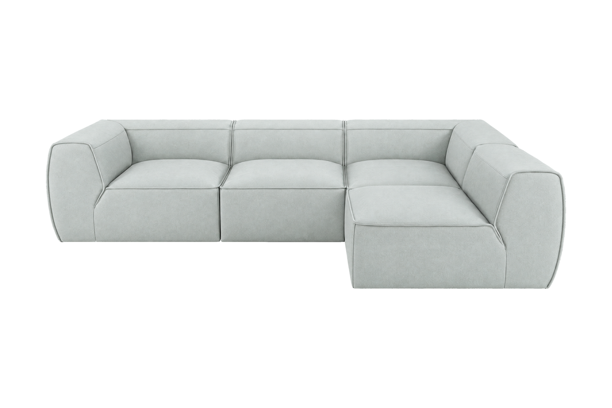 Fred Right Open Sectional in Fresco Meteor