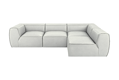 Fred Right Open Sectional in Felix Milky