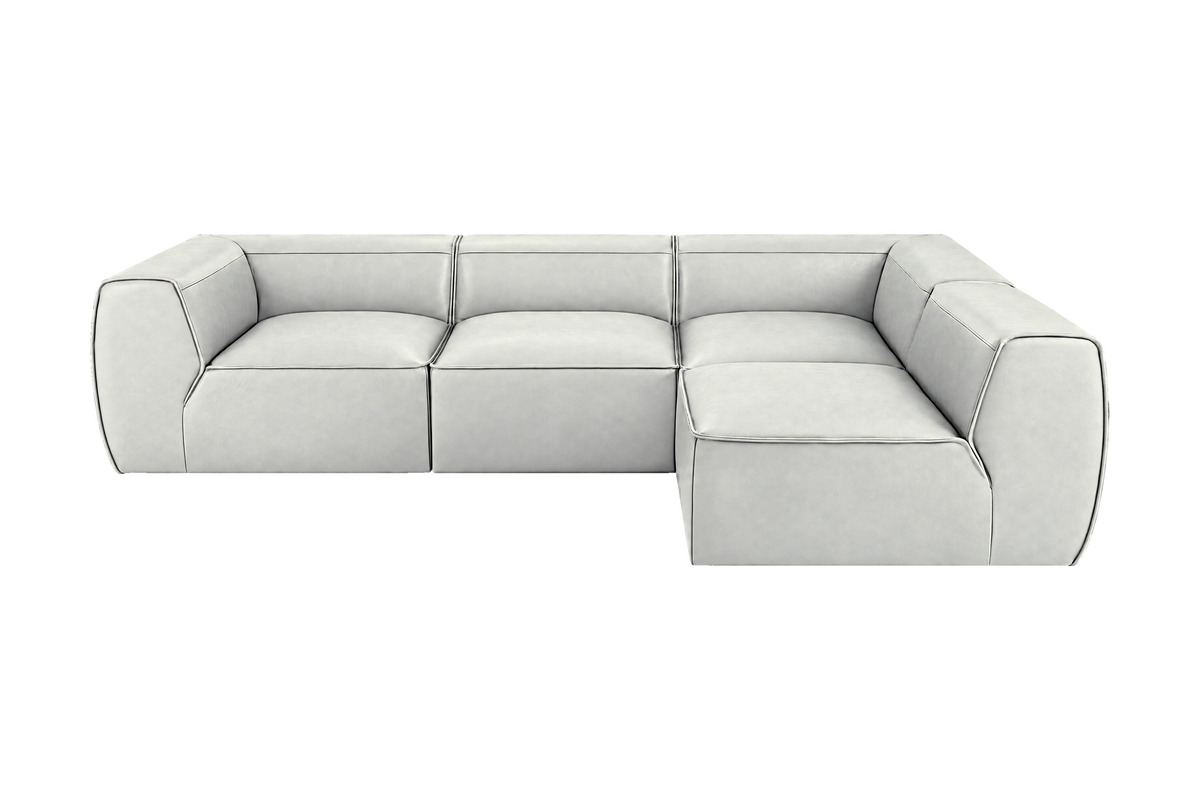 Fred Right Open Sectional in Felix Milky